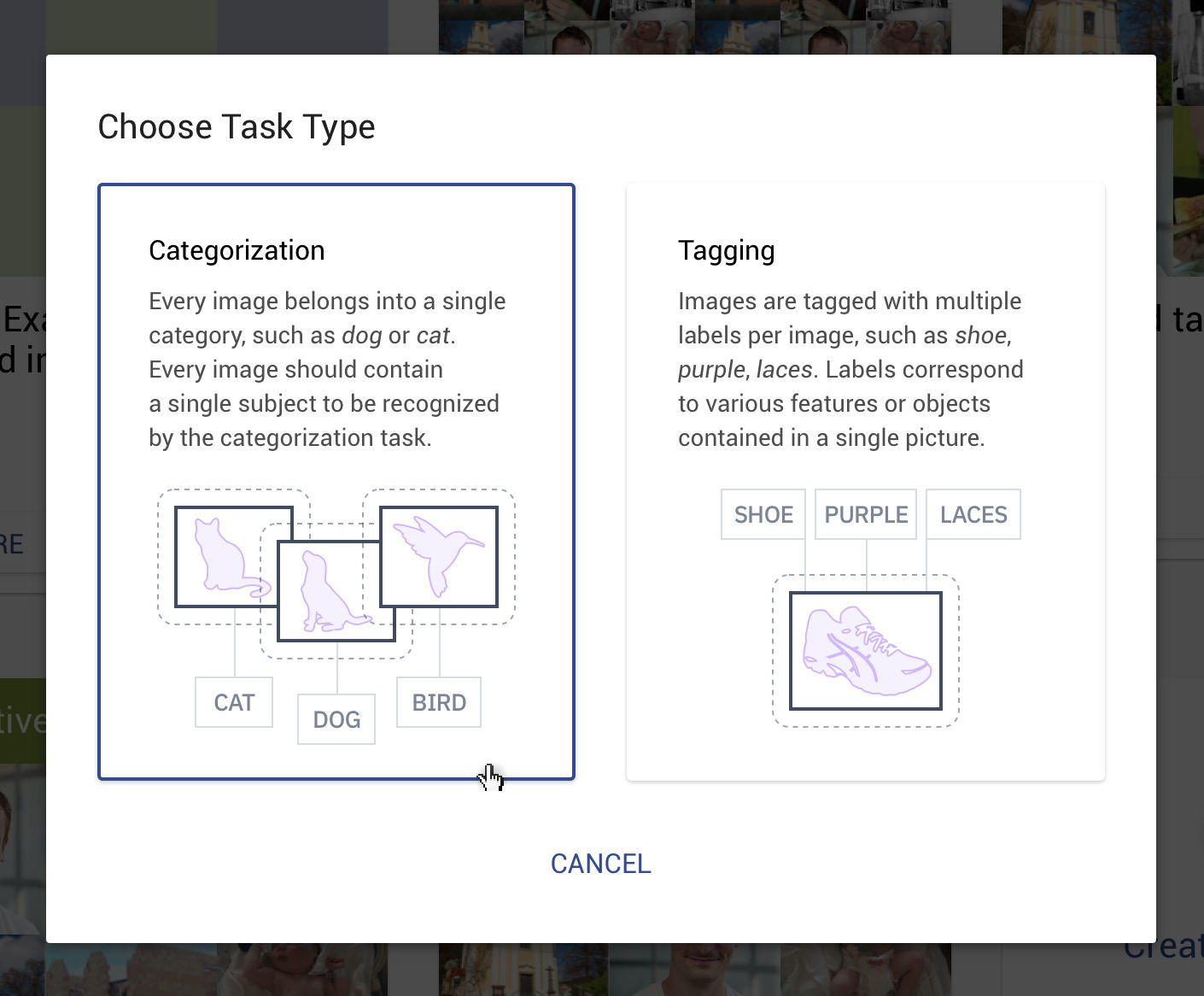 Ximilar differentiates two kinds of labels — Categories and Tags, where each image could be assigned either to one Category or/and multiple Tags.